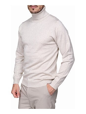 Pull col roulé