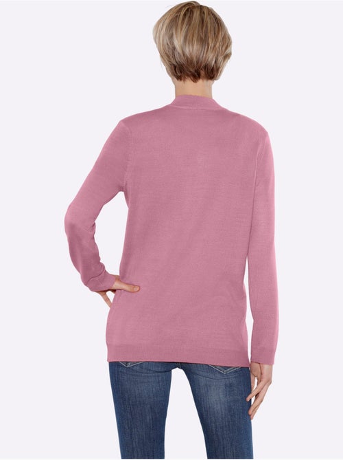 Pull col roulé doux avec manches longues et bords-côtes - Taille standard - Moda Vilona - Kiabi