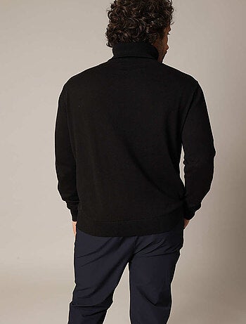 Pull col roulé en maille fine, coupe ajustée 'Deeluxe'