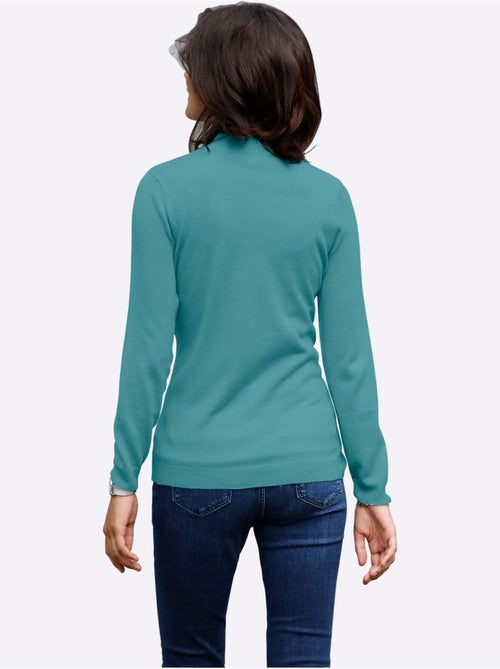 Pull col roulé en matière douce avec manches longues et bords-côtes - Taille standard - Moda Vilona - Kiabi Pull col roulé en matière douce avec manches longues et bords-côtes - Taille standard - Moda Vilona - Kiabi