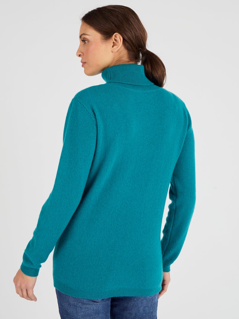 Pull Turquoise 100% Cachemire - Marque Degriffé - Taille 38 - Occasion En Parfait état