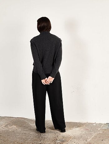 Pull col roulé femme 100% cachemire - HANA 8