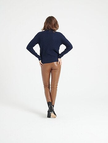 Pull col roulé femme 100% cachemire - LILLY 15