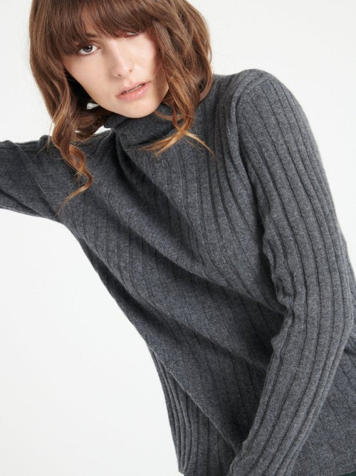Pull col roulé femme 100% cachemire - LILLY 15 - Kiabi