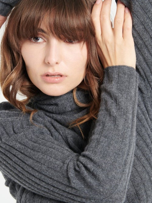 Pull col roulé femme 100% cachemire - LILLY 15 - Kiabi