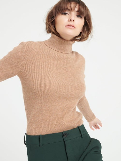 Pull col roulé femme 100% cachemire - LILLY 17 - Kiabi