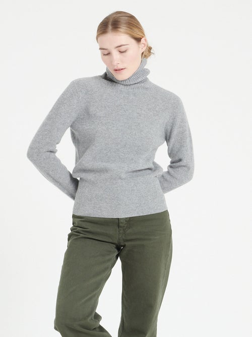 Pull col roulé femme 100% cachemire - LILLY 21 - Kiabi