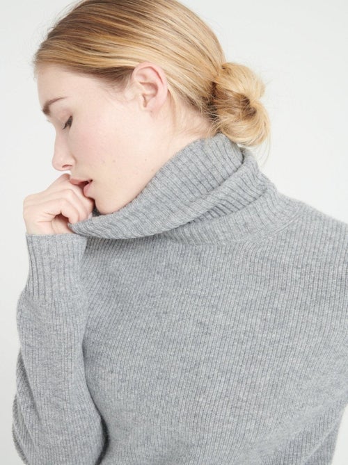 Pull col roulé femme 100% cachemire - LILLY 21 - Kiabi