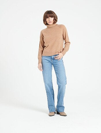 Pull col roulé femme 100% cachemire - LILLY 22