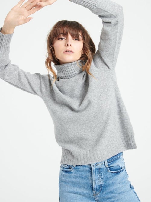 Pull col roulé femme 100% cachemire - LILLY 22 - Kiabi