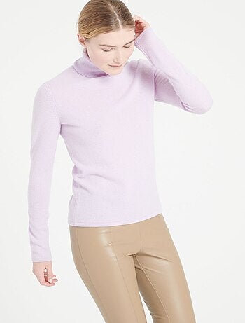 Pull col roulé femme 100% cachemire - LILLY 3