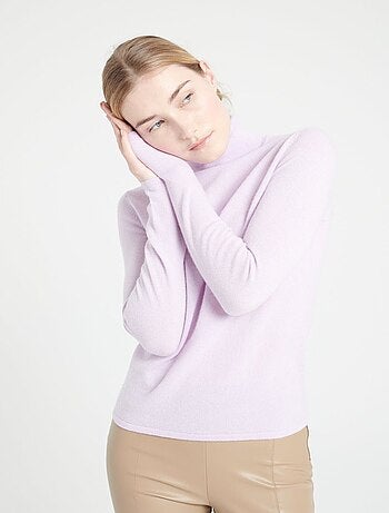 Pull col roulé femme 100% cachemire - LILLY 3