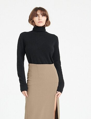 Pull col roulé femme 100% cachemire - lilly 3