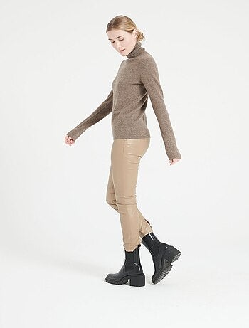 Pull col roulé femme 100% cachemire - LILLY 3