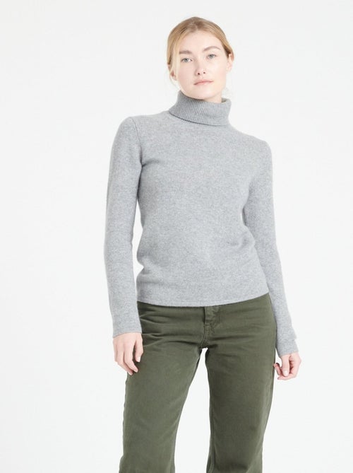 Pull col roulé femme 100% cachemire 4 fils - LILLY 19 - Kiabi