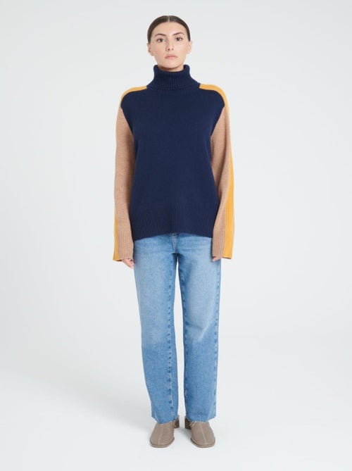 Pull col roulé femme 100% cachemire 4 fils - ZAYA 12 - Kiabi