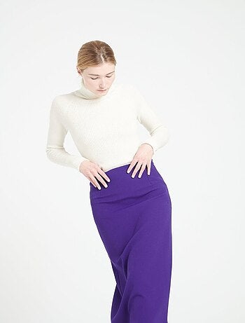 Pull col roulé femme en cachemire - MIA 5