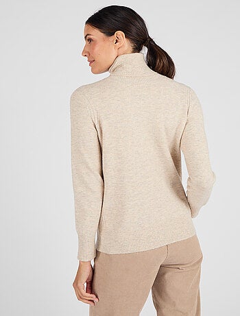 Pull col roulé fine maille Thermolactyl - Damart