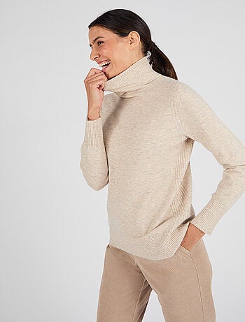 Pull col roulé fine maille Thermolactyl - Damart