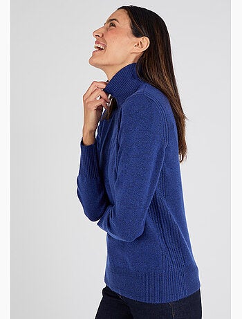 Pull col roulé fine maille Thermolactyl - Damart