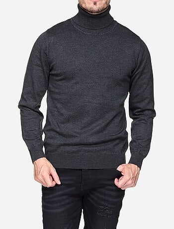 Pull col roulé