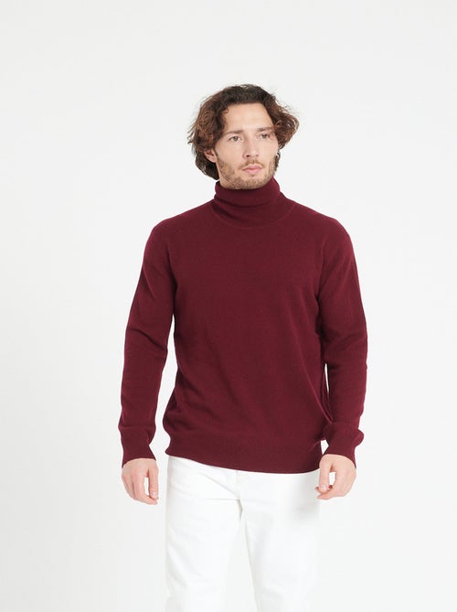 Pull col roulé homme 100% cachemire - LUKE 3 - Kiabi