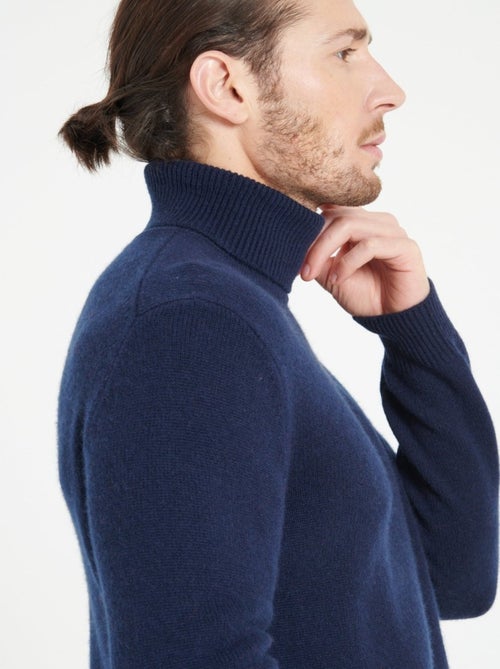 Pull col roulé homme 100% cachemire 4 fils - LUKE 15 - Kiabi