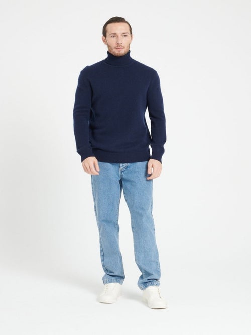 Pull col roulé homme 100% cachemire 4 fils - LUKE 15 - Kiabi