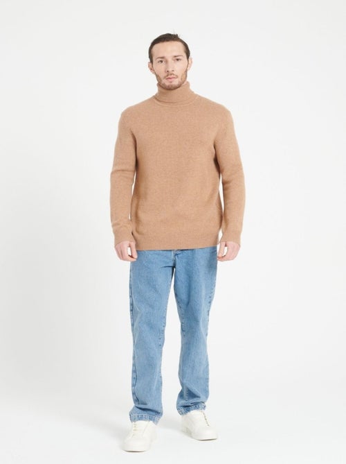 Pull col roulé homme 100% cachemire 4 fils - LUKE 15 - Kiabi