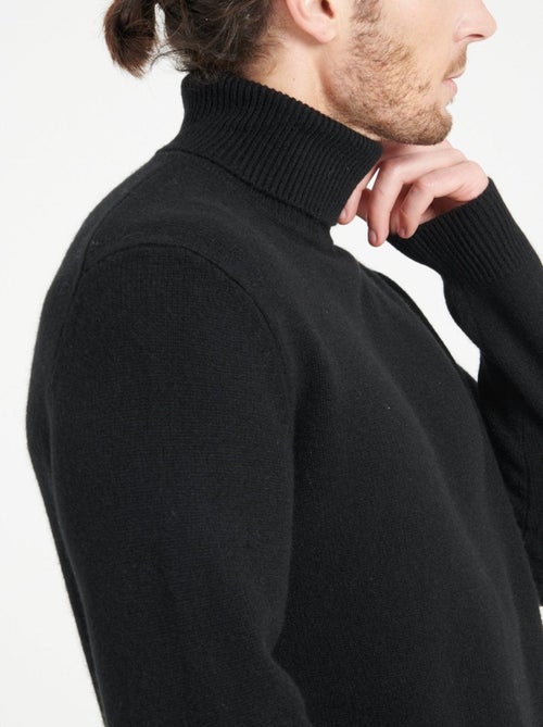 Pull col roulé homme 100% cachemire 4 fils - LUKE 15 - Kiabi