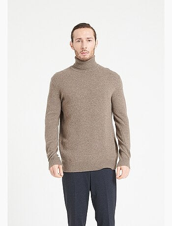 Pull col roulé homme 100% cachemire 4 fils - LUKE 15