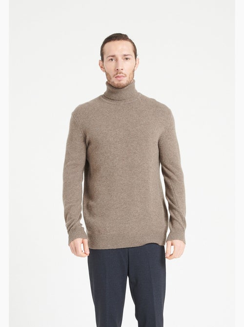 Pull col roulé homme 100% cachemire 4 fils - LUKE 15 - Kiabi