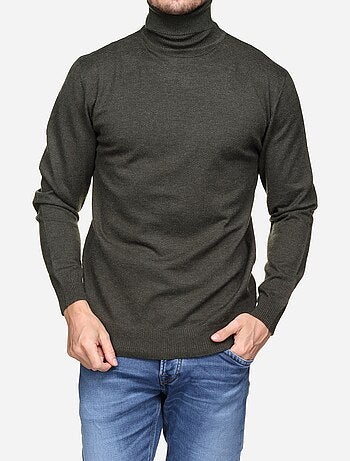 Pull col roulé