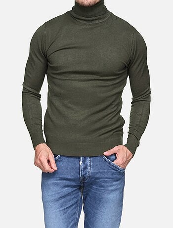 Pull col roulé