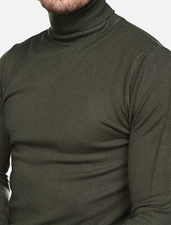 Pull col roulé