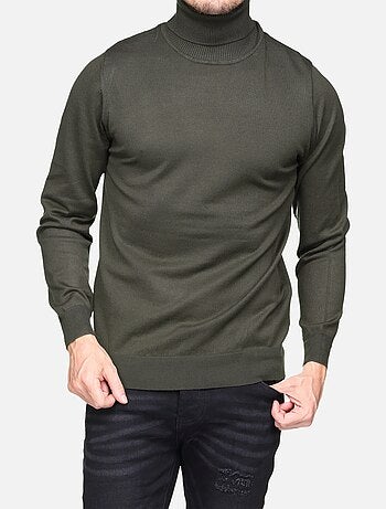 Pull col roulé