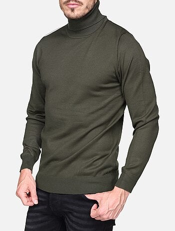 Pull col roulé