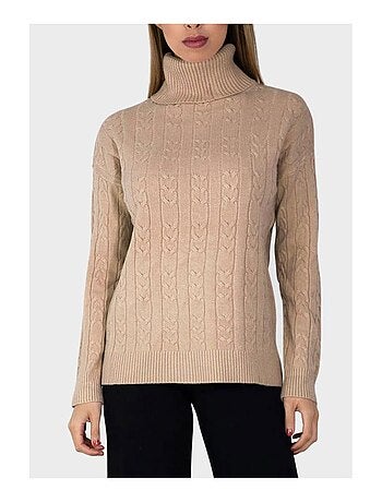 Pull col roulé Kebello