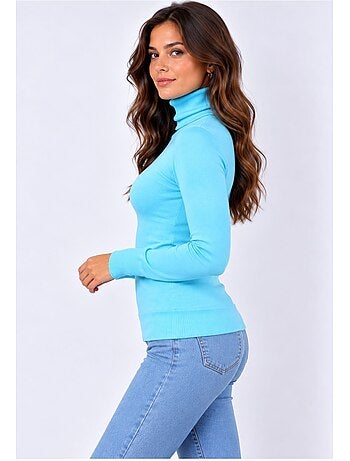 Pull col roulé kebello