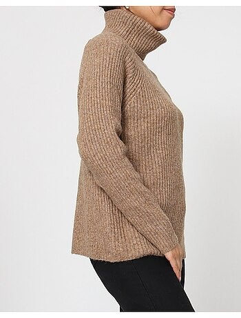 Pull col Roulé Kebello