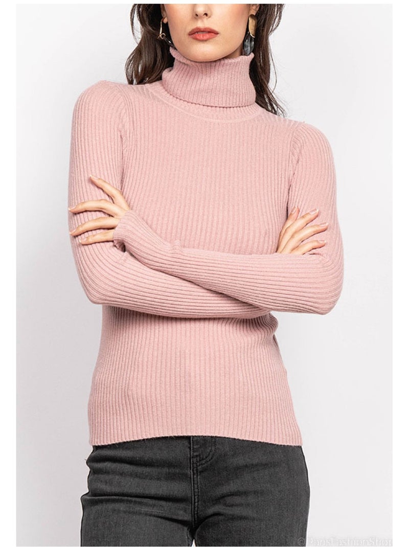 Pull col Roulé Kebello Rose - Kiabi