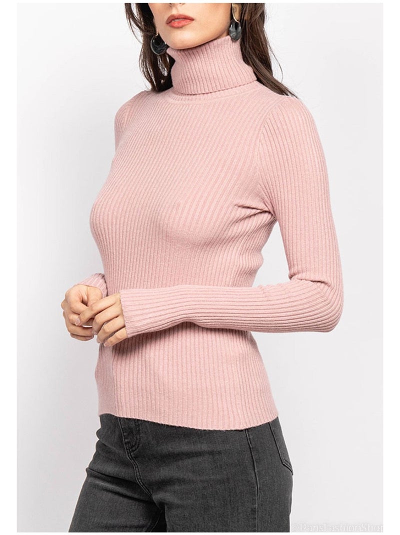 Pull col Roulé Kebello Rose - Kiabi
