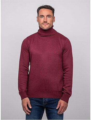 Pull col roulé larlequin