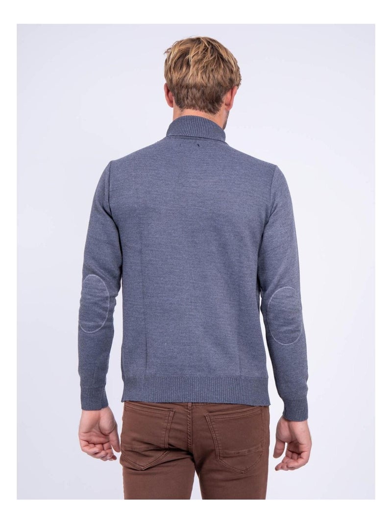 Pull col roulé LARLEQUIN Gris chiné - Kiabi