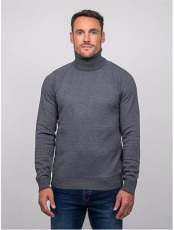 Pull col roulé larlequin