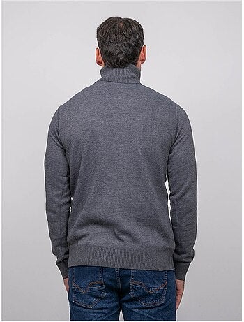 Pull col roulé larlequin