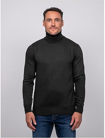 Pull col roulé larlequin