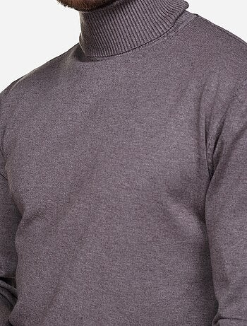 Pull col roulé