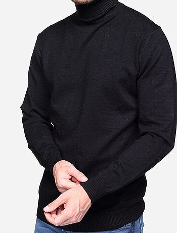 Pull col roulé