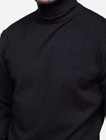 Pull col roulé